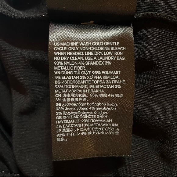 H&M‎ Black and Gold Ribbed Cowl Neck Sheath Dress - Picture 9 of 9